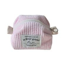 terry corduroy pouch S_baby pink