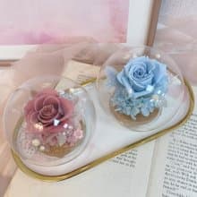 【許願之心】永生玻璃球 永生花 婚禮小物 畢業yuflorist