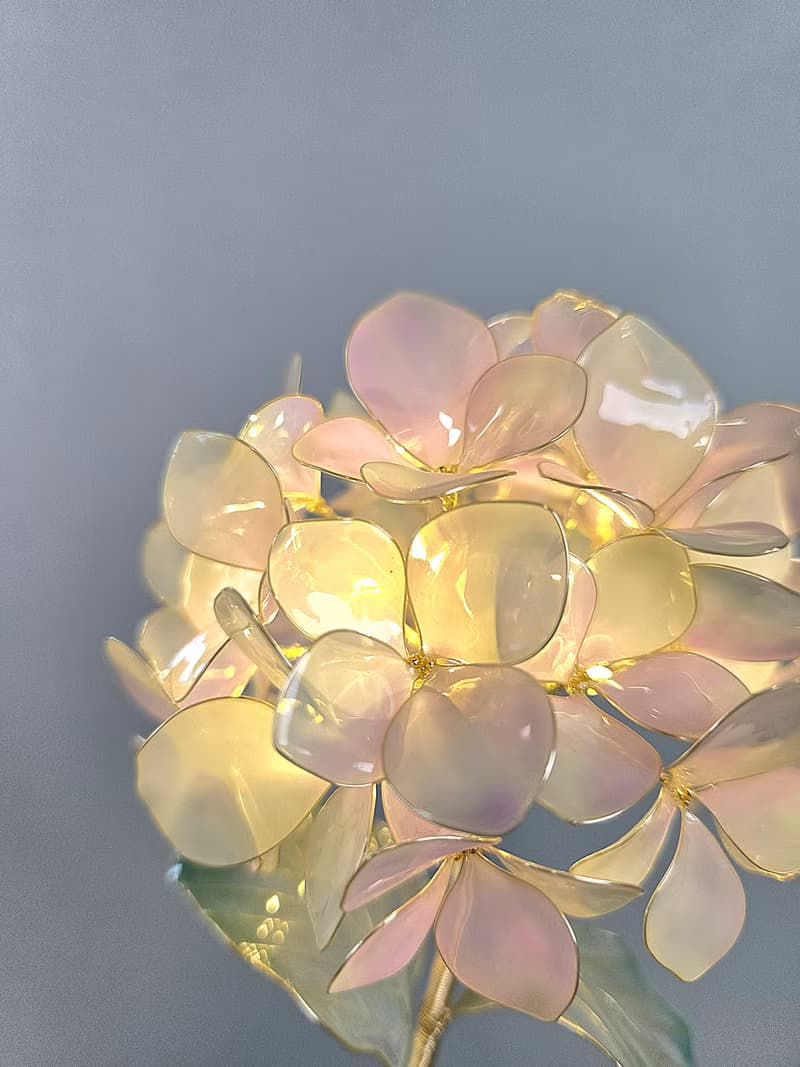 【誕生花燈】6月・繡球花。小夜燈。生日禮物