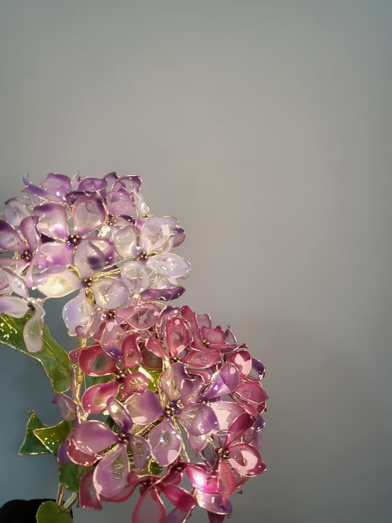 【誕生花燈】6月・繡球花。小夜燈。生日禮物