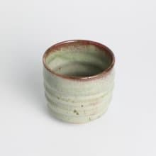 明芽窯 l 柴燒青瓷銅紅鐵斑水杯 陶杯 茶杯 青瓷 陶器 蒐藏品 T