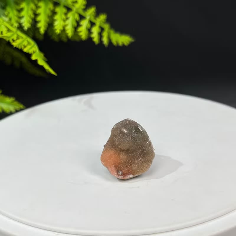 多彩水晶共生瑪瑙活口戒指 星光隨形原石標本礦物手工指環 S925銀