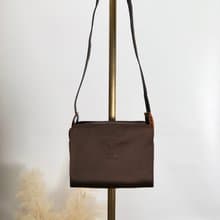 【 日本直送　名牌中古包 】Yves Saint Laurent イヴ・サンローラン ショルダーバッグ ブラウン YSL ナイロン vintage hiiu4k