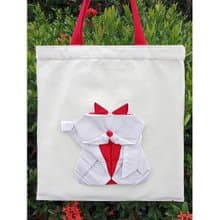 招財貓摺紙帆布手提袋