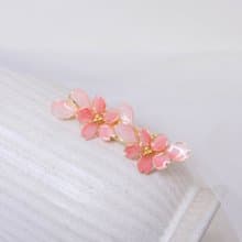 髮夾水晶花_心之櫻髮夾 (粉色) _光點飾品