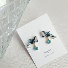 【動物們 No.077】虎鯨 殺人鯨 耳環/耳夾