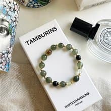 綠髮金運赤鐵礦板鈦晶設計款手鏈