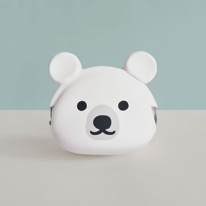 mimi POCHI Friends 北極熊 狸貓 小棕熊 無尾熊 造型矽膠口金包