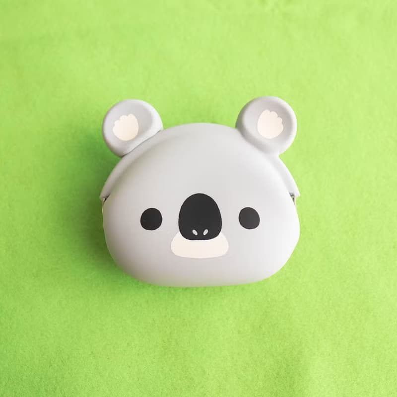mimi POCHI Friends 北極熊 狸貓 小棕熊 無尾熊 造型矽膠口金包