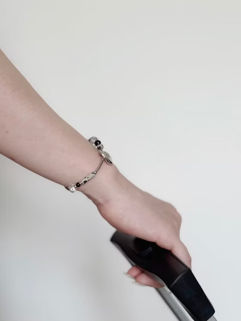 不鏽鋼材質 心動軌跡 胎毛毛髮紀念手鍊