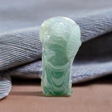 冰綠翡翠巧雕鍾馗 | 天然緬甸玉翡翠A貨 | 送禮