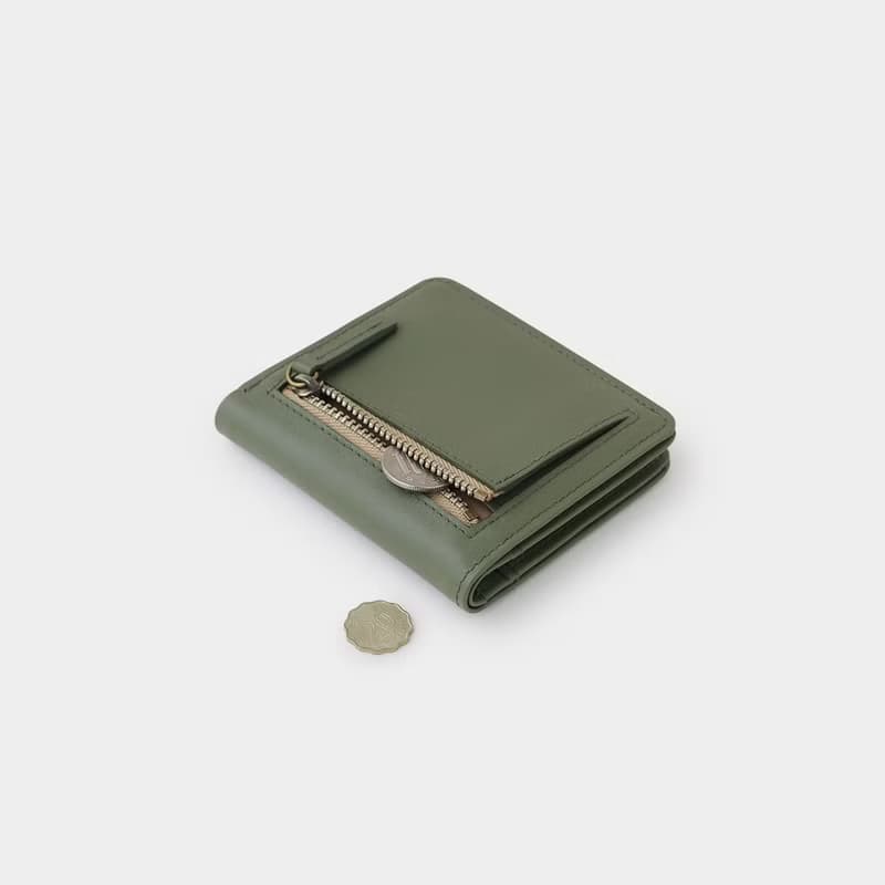 pinsel mini wallet : olive green