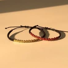 Metalic gold silver copper macrame knot bracelet
