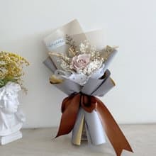 芮米有花_可訂製 多色單枝永生玫瑰不凋花乾燥花花束2023情人節七