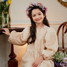 a floral corsage dress