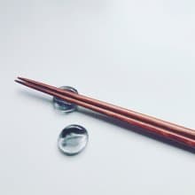 Chopstick Rest for two / Black stone