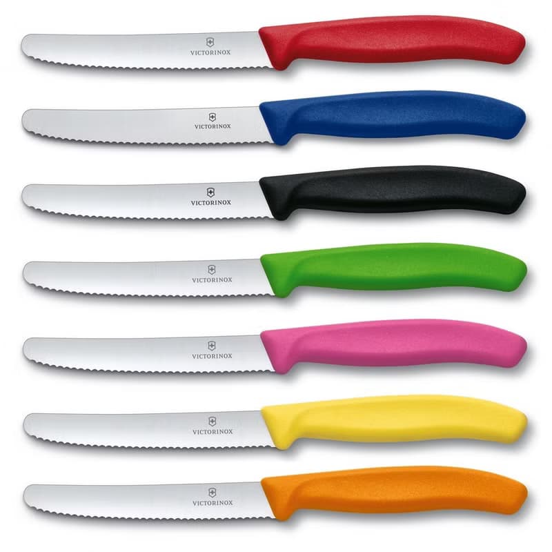 VICTORINOX 瑞士維氏 Swiss Classic 蔬果廚刀及餐刀 番茄刀