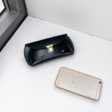 真皮手工紳士腰間手機包 - 優雅黑 (生日情人節父親節台灣製造)