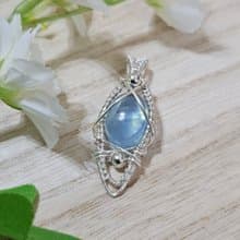 【葉綠舒手作】藍海之辰 /金屬線編織/節日/禮物/飾品/項鍊/手作/