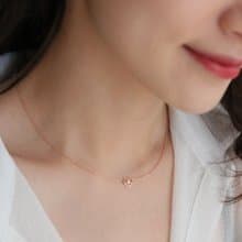 京華鑽石 小歡心 10K玫瑰金 共0.02克拉 輕珠寶鑽石項鍊 情人禮物