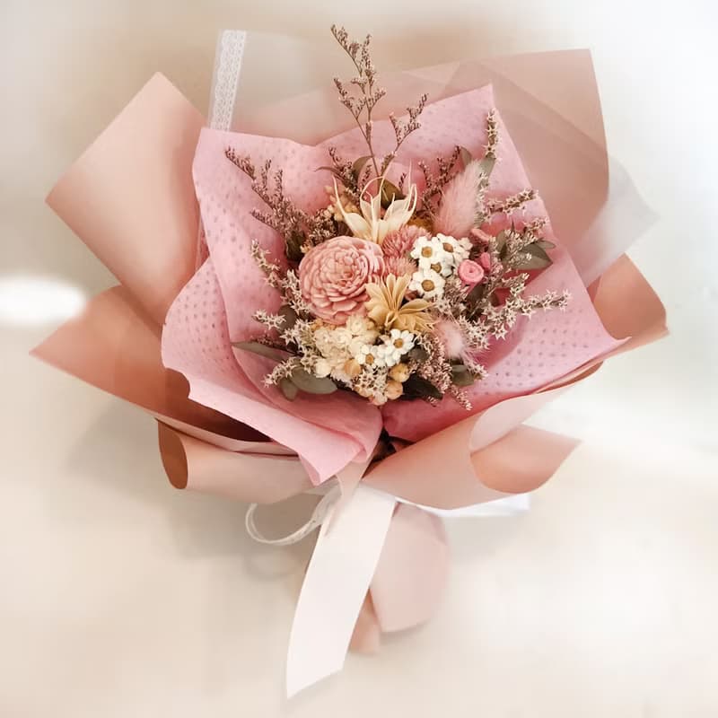 春日野櫻乾燥花束 畢業花束| 生日  畢業季首選 |台北可自取