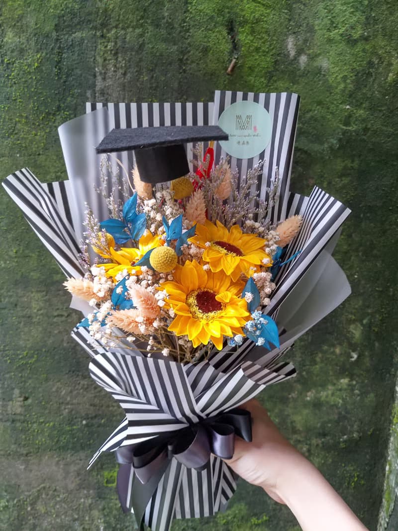 漫森態 花束 乾燥花 香皂花 畢業花束