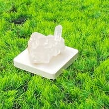 天然原礦能量可愛小白水晶簇 消磁淨化 療癒 開運 淨化