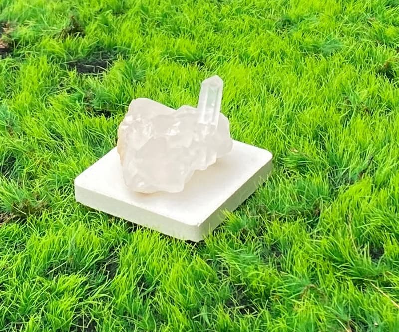 天然原礦能量可愛小白水晶簇 消磁淨化 療癒 開運 淨化