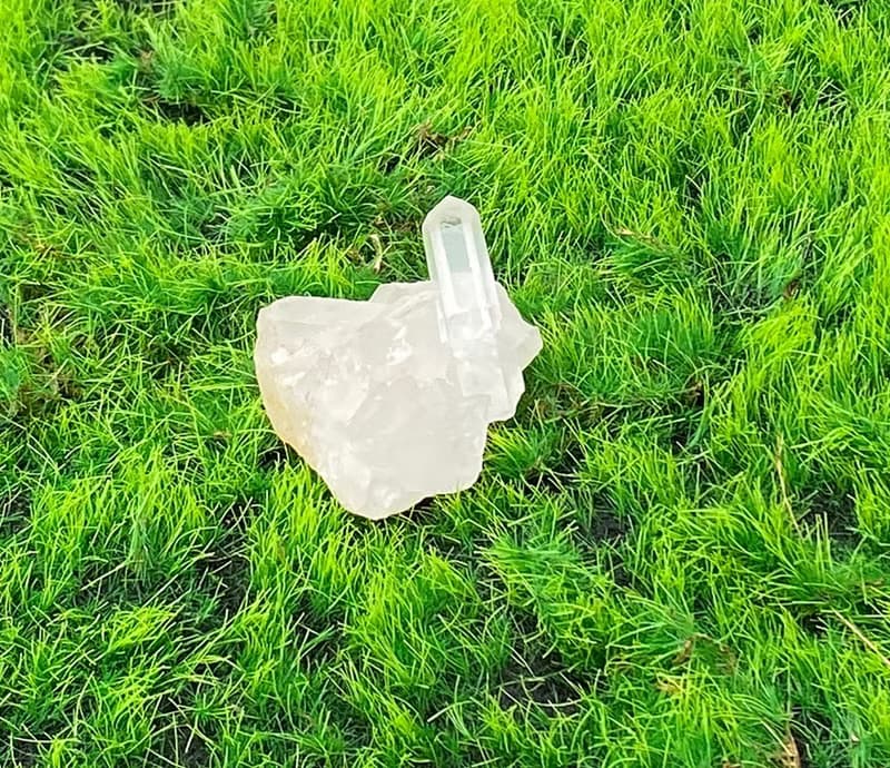 天然原礦能量可愛小白水晶簇 消磁淨化 療癒 開運 淨化