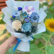 【畢業花束】flower-of-life   藍海星願 青春繽紛畢業花束