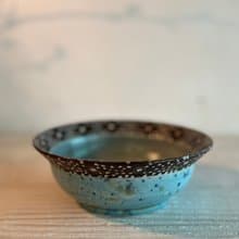點點聚合咖啡花邊碗_陶瓷餐碗