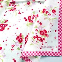 Laura Ashley Vintage Scarf Floral 23 x 23 inches
