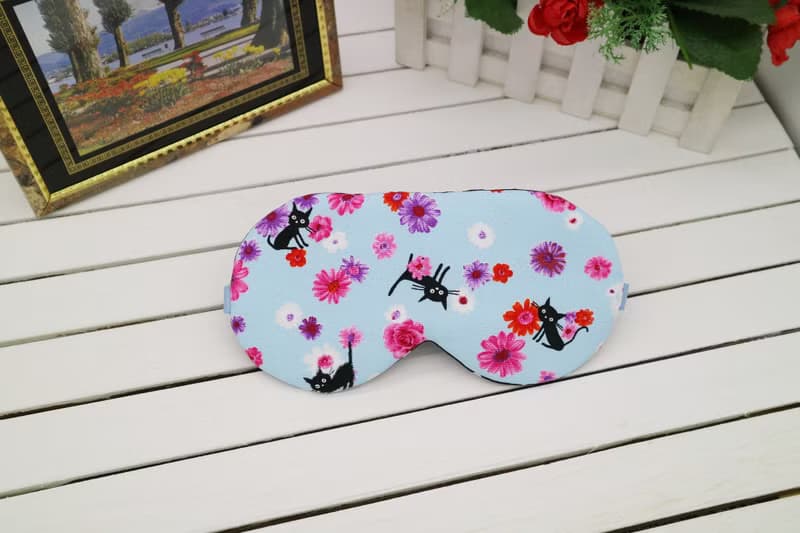 愛玩的黑貓 可調式眼罩  sleep mask