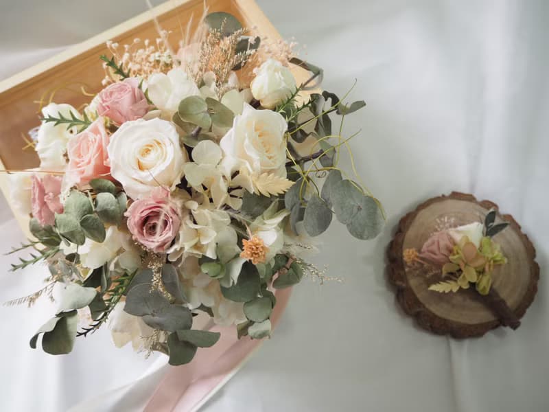 【GFD】新娘捧花-不凋花/乾燥花/婚禮花束/新娘捧花