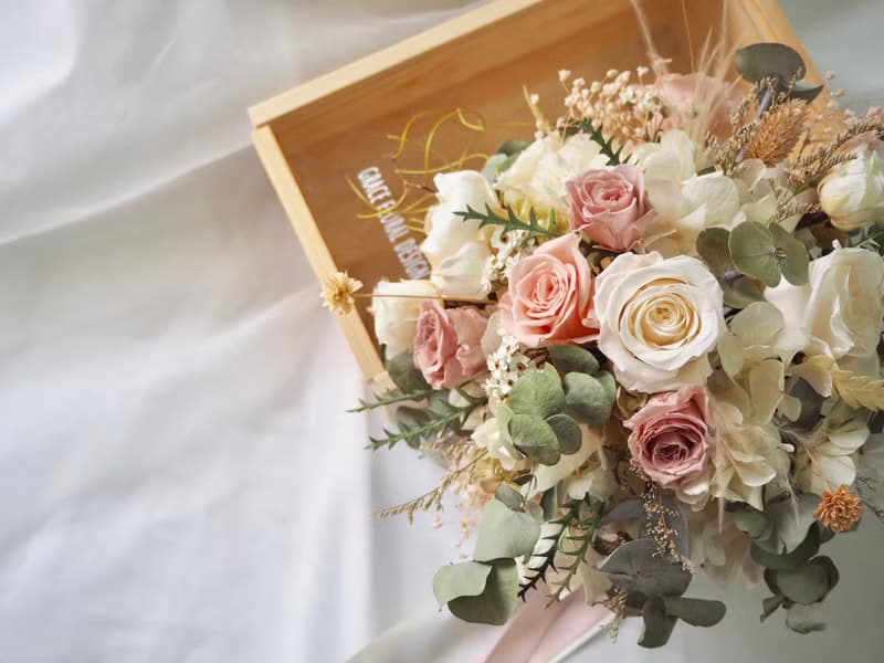 【GFD】新娘捧花-不凋花/乾燥花/婚禮花束/新娘捧花