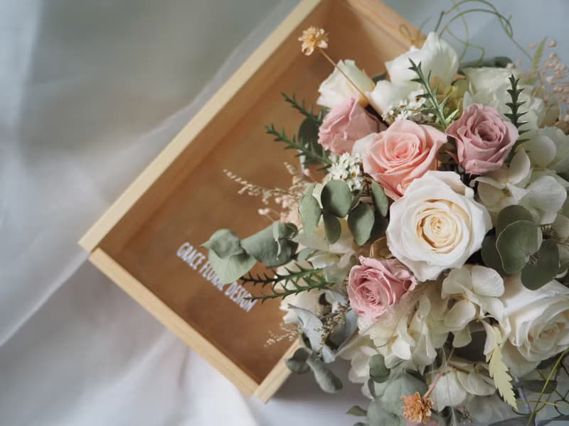 【GFD】新娘捧花-不凋花/乾燥花/婚禮花束/新娘捧花