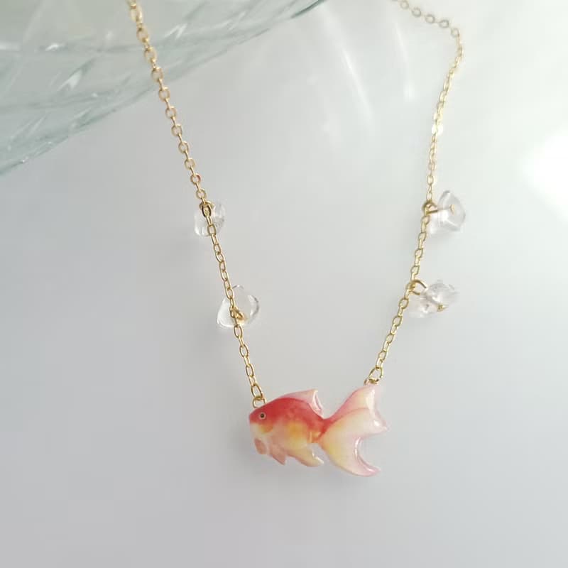 【動物們 No.75】夏日金魚 項鍊