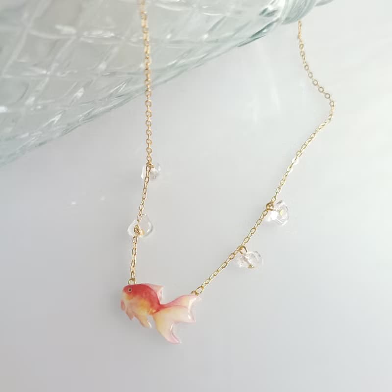 【動物們 No.75】夏日金魚 項鍊