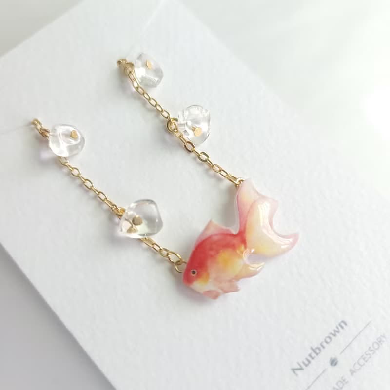 【動物們 No.75】夏日金魚 項鍊