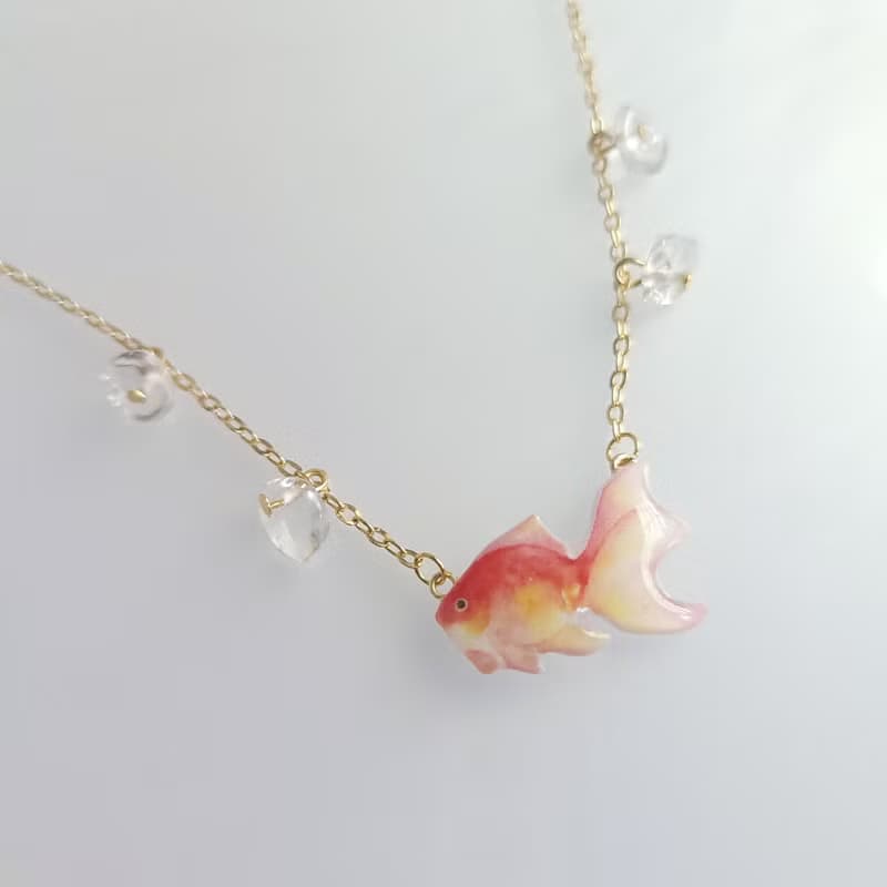 【動物們 No.75】夏日金魚 項鍊