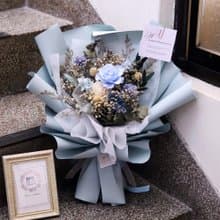 【藍色玫瑰花束】畢業花束　母親節花束　生日送禮花束
