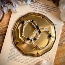 -菸癮-天然水晶手鏈/黃銅手鍊