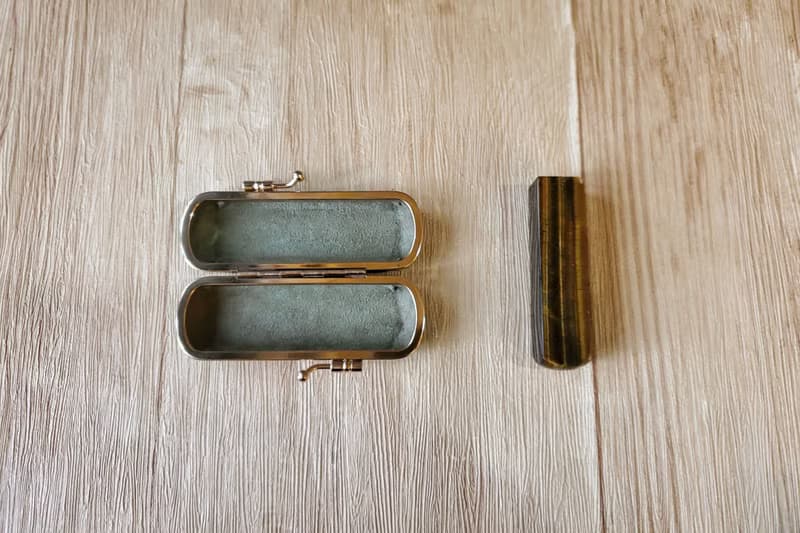 日本招財貓 不倒翁 口金印章盒 口紅盒 日本布 單章盒 Cat 貓咪