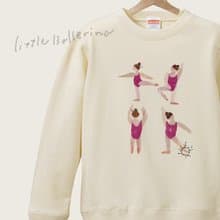 Kids Little Ballerina クールネックスウェット