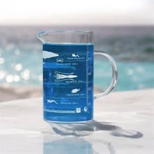 【預購】海底生物分佈圖玻璃把手高燒杯