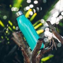 01LIV x wbottle 500ml不銹鋼雙層真空茶滤防漏保溫瓶環保杯綠色