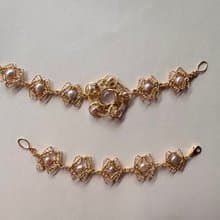 金屬編織手鍊—山茶花