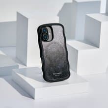 【kate spade】iPhone 16 系列 磁吸精品防摔手機殼 幻影黑