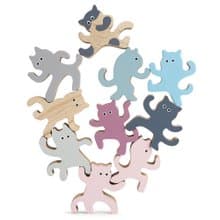 【LABOOS 樂舖】聖誕節交換禮物- 功夫貓積木 最療癒の疊疊樂