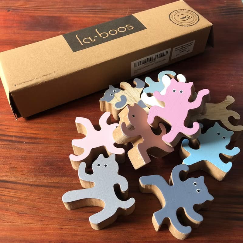 【LABOOS 樂舖】聖誕節交換禮物- 功夫貓積木 最療癒の疊疊樂